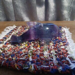 Fluorite crystal dolphin